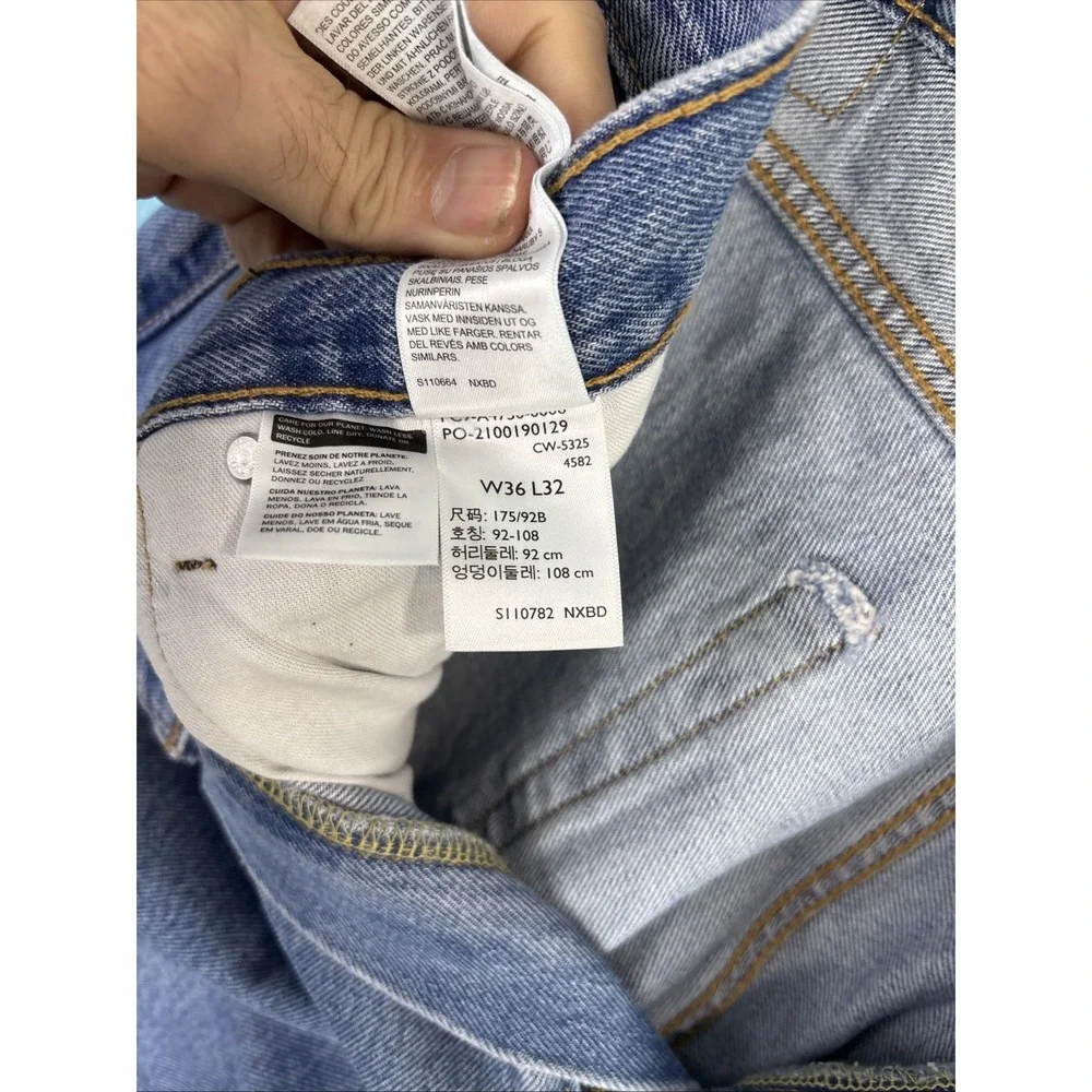 Levi's 578 Baggy Blue Jeans Size 36x32 Wide Leg Skater Streetcore